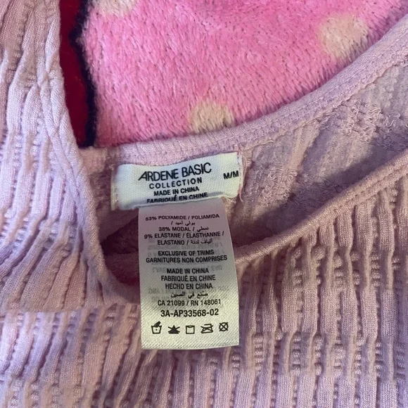 Pink Ribbed Crop Top - Picture 3 of 3